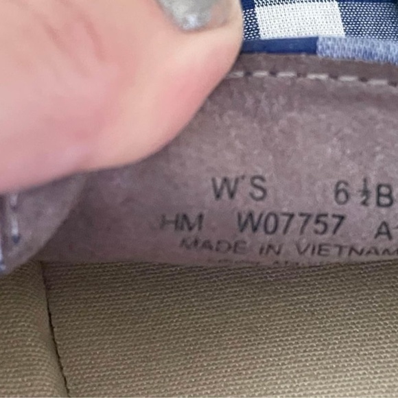 Cole Hahn Navy Plaid Loafers size 6.5 - Picture 6 of 6